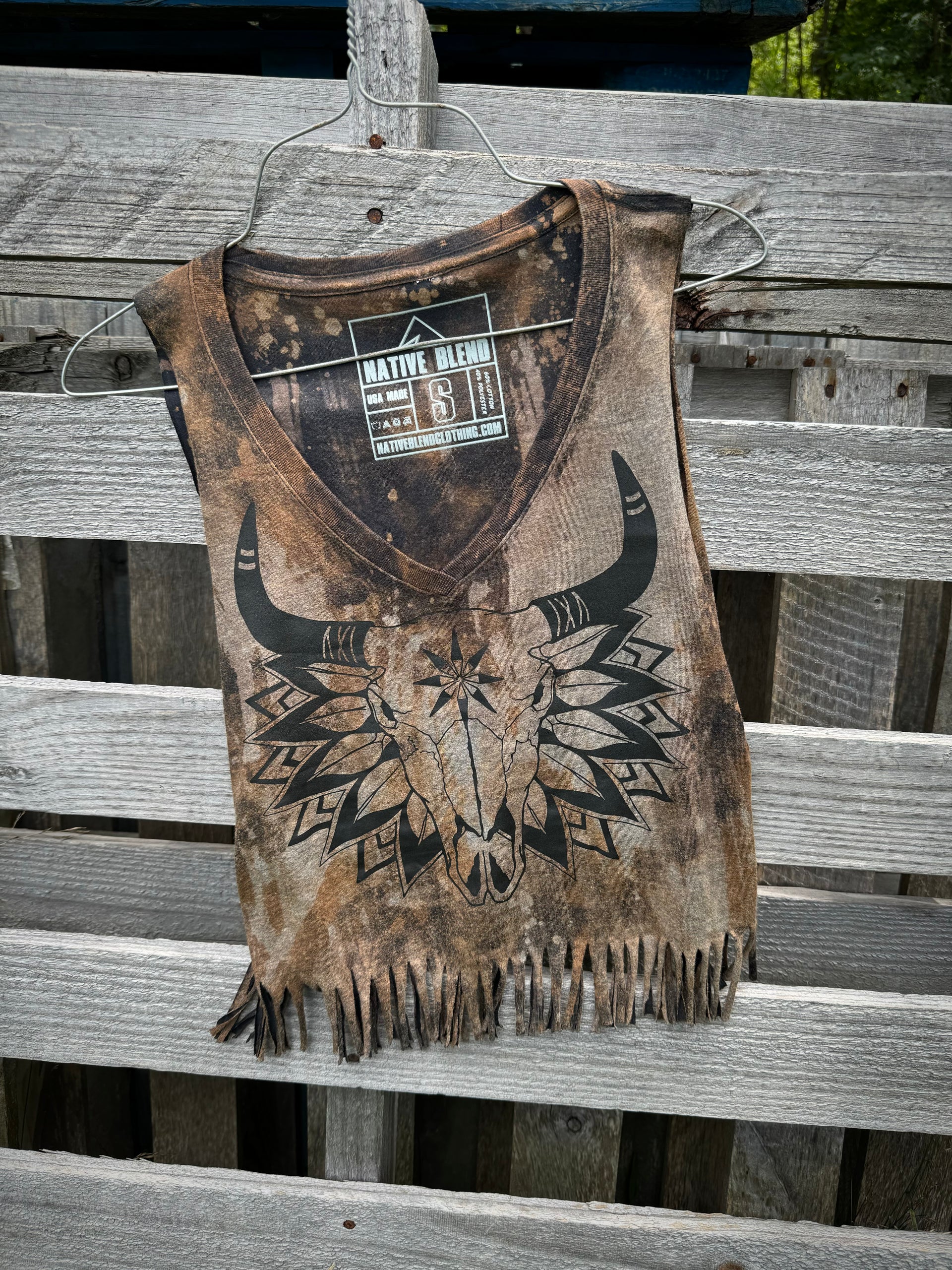 Cow skull tank top online